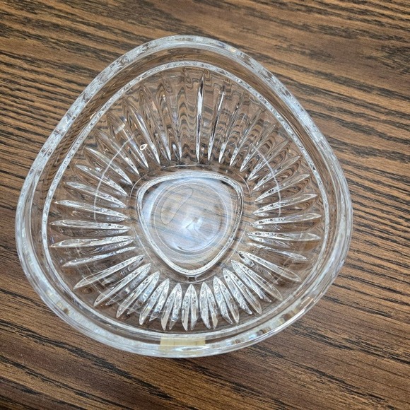 Mikasa Crystal Cimarron Wavy Bowl Clear Germany SN067‎ Trinket Dish - Picture 3 of 5